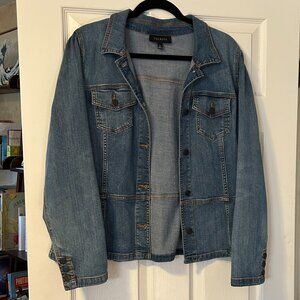 Talbots Ladies Stretch Peplum Denim Jacket, Size XL